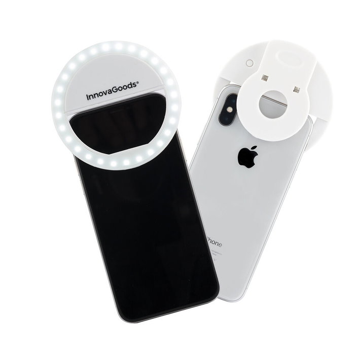 Aro de Luz para Selfie Recargable Instahoop InnovaGoods Aro de Luz para Selfie Recargable Instahoop InnovaGoods