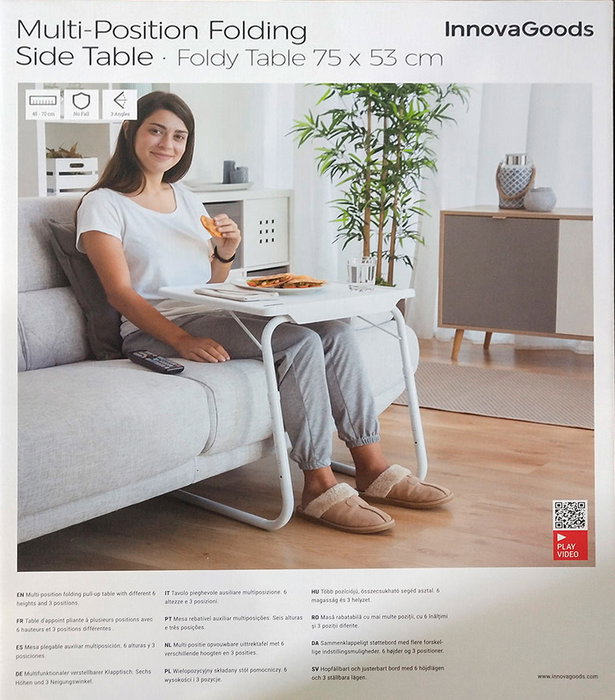 Inde Mesa Plegable Auxiliar Multiposicion Foldy Table (4 Unidades)