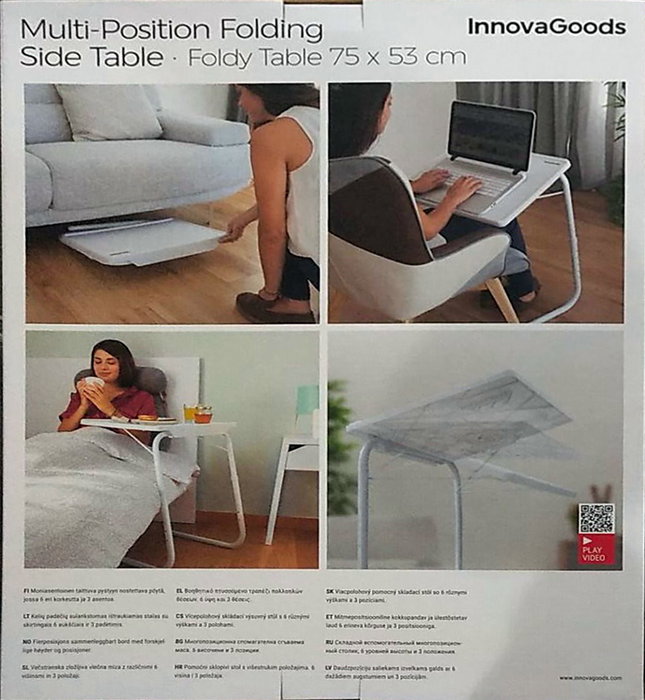 Inde Mesa Plegable Auxiliar Multiposicion Foldy Table (4 Unidades)