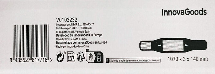 Faja Térmica Correctora con Imanes de Turmalina Tourmabelt InnovaGoods