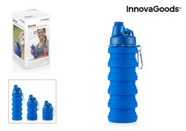 Inde Botella Plegable De Silicona Bentle 6 cm (ancho) x 13.5 cm (alto) x 6 cm (largo) (12 Unidades)