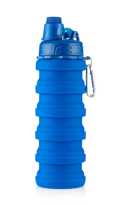 Inde Botella Plegable De Silicona Bentle 6 cm (ancho) x 13.5 cm (alto) x 6 cm (largo) (12 Unidades)