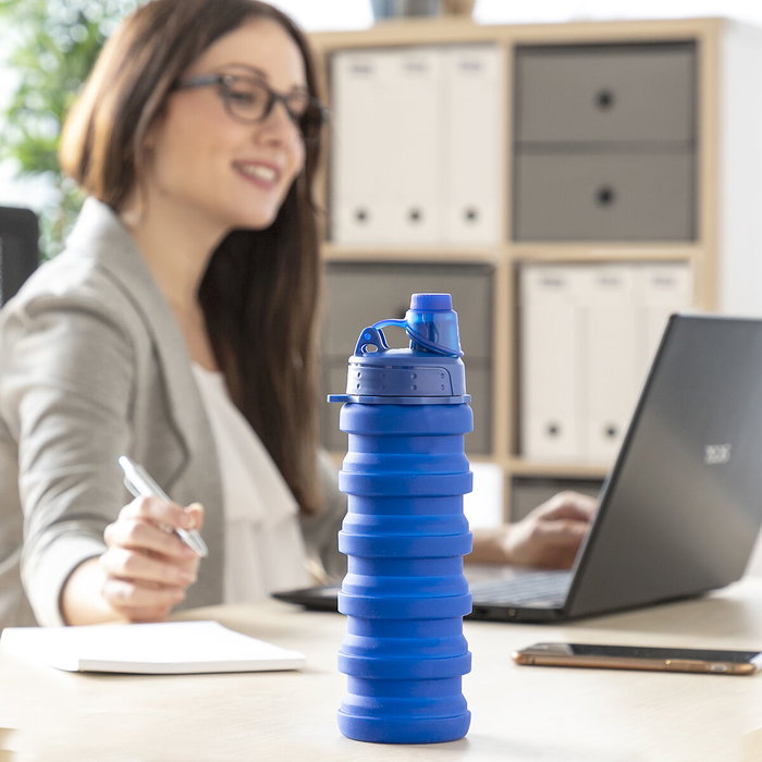 Inde Botella Plegable De Silicona Bentle 6 cm (ancho) x 13.5 cm (alto) x 6 cm (largo) (12 Unidades)