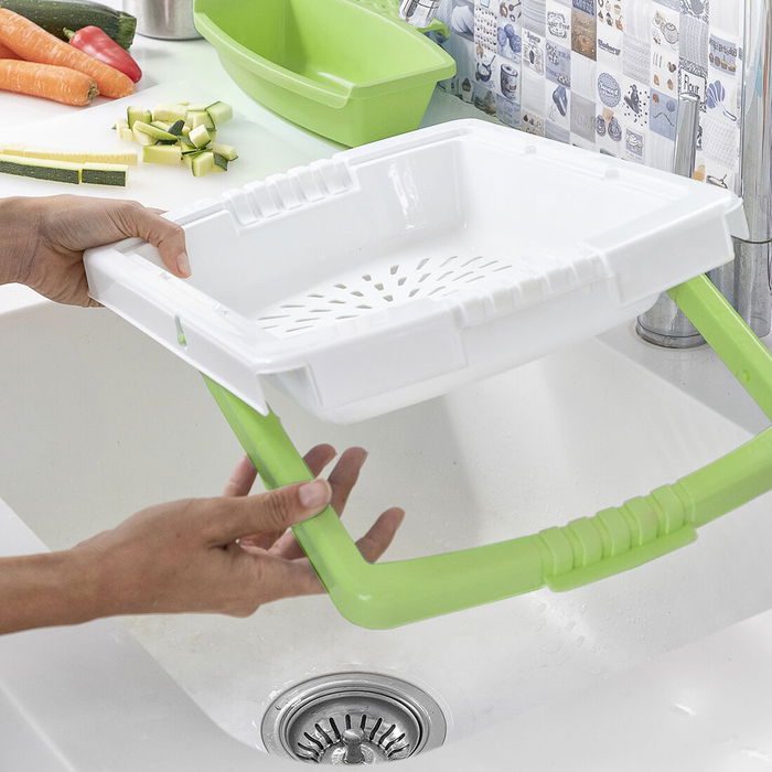 Tabla de Cortar Extensible con Bandeja, Contenedor y Escurridor 3 en 1 PractiCut InnovaGoods