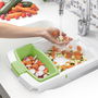 Tabla de Cortar Extensible con Bandeja, Contenedor y Escurridor 3 en 1 PractiCut InnovaGoods