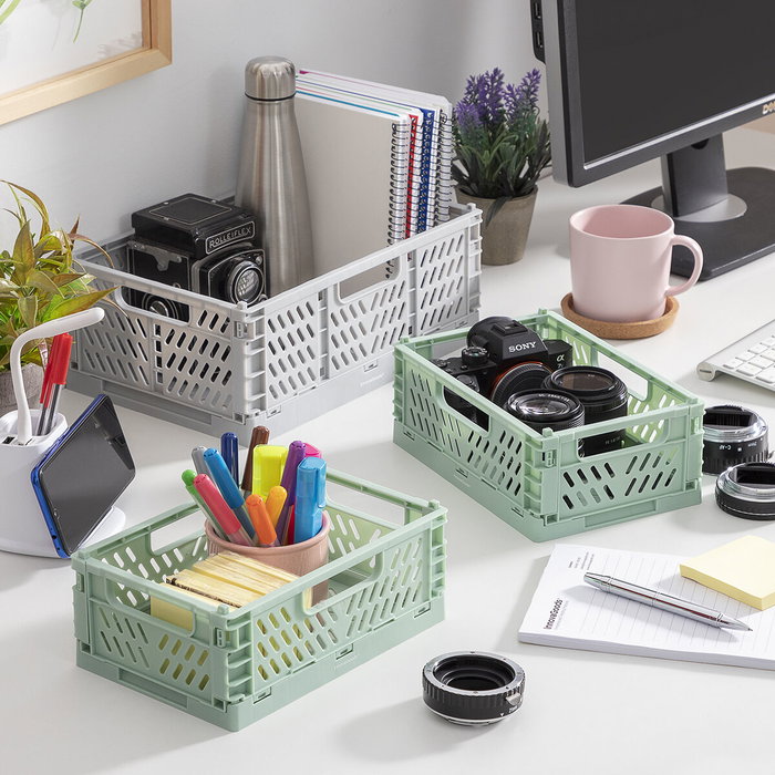 Innovagoods Set de 3 cajas organizadoras Boxtor plegables y apilables