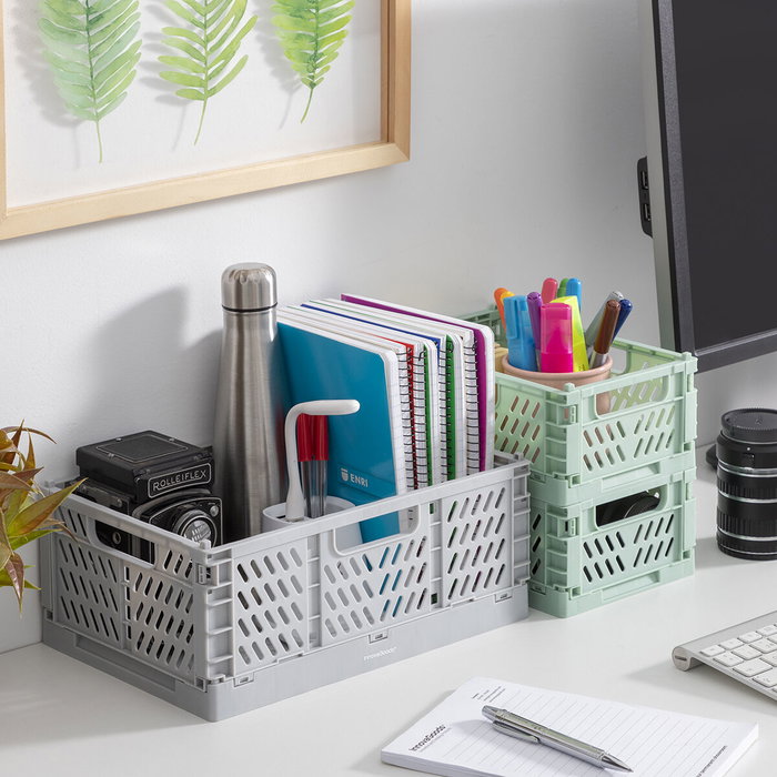 Innovagoods Set de 3 cajas organizadoras Boxtor plegables y apilables