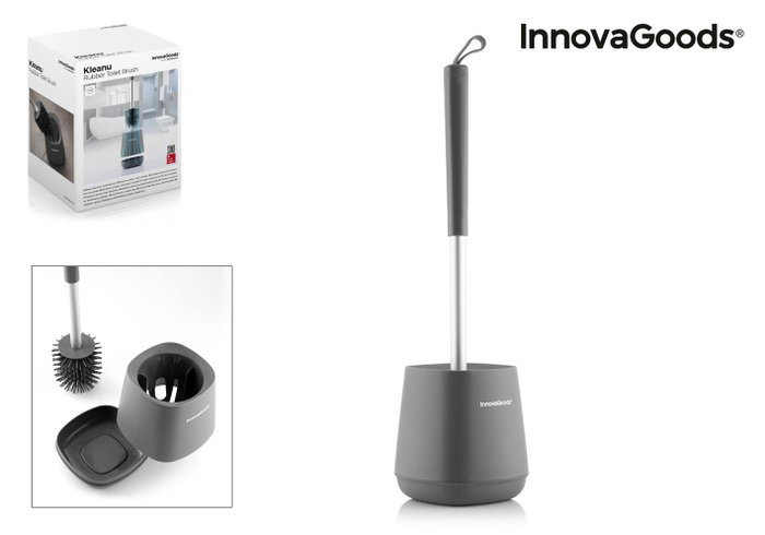 Innovagoods Escobillero de goma antibacteriana para inodoro Innovagoods Escobillero de goma antibacteriana para inodoro