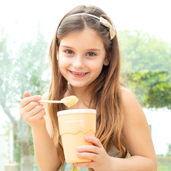 Vaso para Hacer Helados y Granizados con Recetas Frulsh InnovaGoods