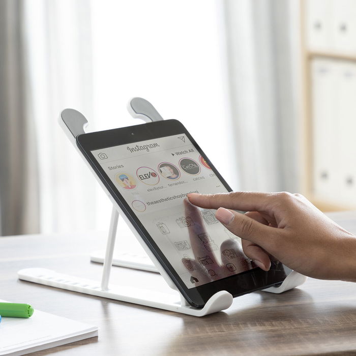 Soporte Plegable y Regulable para Portátil Flappot InnovaGoods Soporte Plegable y Regulable para Portátil Flappot InnovaGoods