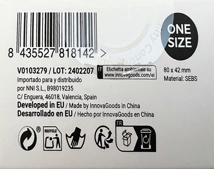 Corrector Protector de Silicona para Juanetes Bunilief InnovaGoods 2 Unidades