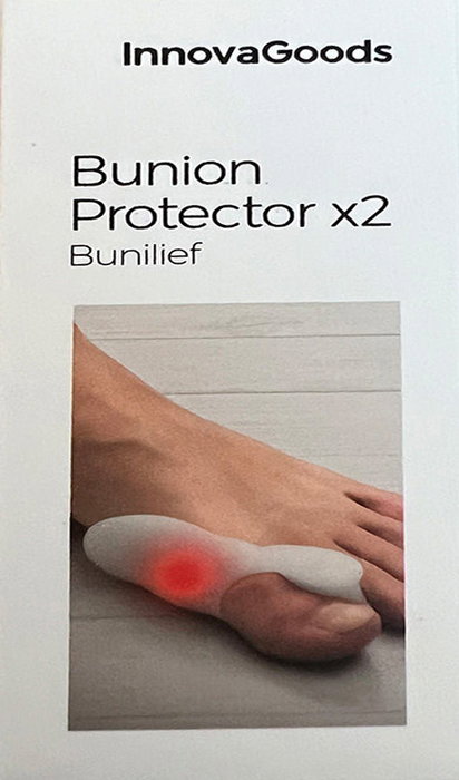 Corrector Protector de Silicona para Juanetes Bunilief InnovaGoods 2 Unidades