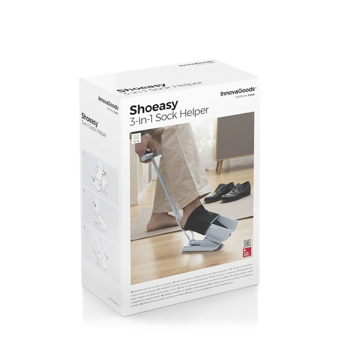Iceberg Calzador de Calcetines y Zapatos con Quitacalcetines (Reacondicionado A+)