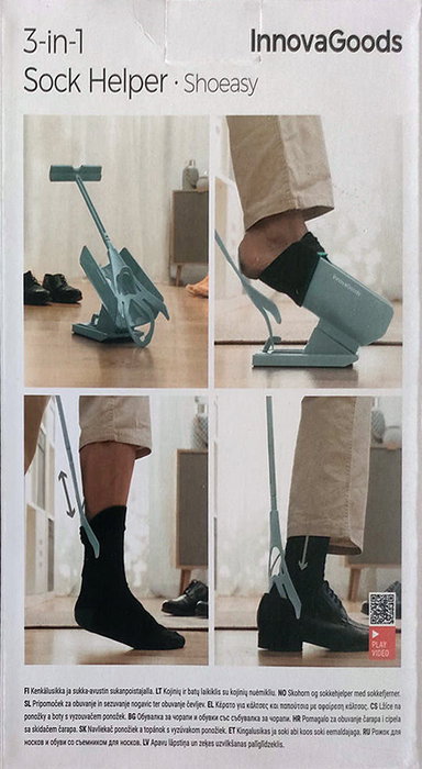 Inde Calzador de Calcetines y Zapatos con Quitacalcentines 18 cm Ancho x 10 cm Alto x 26 cm Largo (8 Unidades)