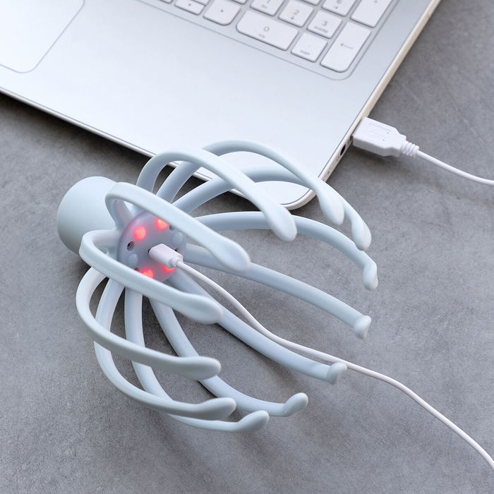 Innovagoods Masajeador de Cabeza Helax Recargable Masaje Vibratorio 360° USB-C