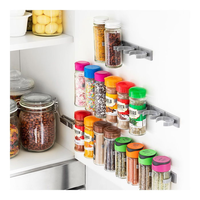 Organizador de Especias Adhesivo y Divisible Jarlock x20 InnovaGoods Organizador de Especias Adhesivo y Divisible Jarlock x20 InnovaGoods