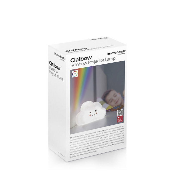 Lámpara con Proyector de Arcoíris y Pegatinas Claibow InnovaGoods Lámpara con Proyector de Arcoíris y Pegatinas Claibow InnovaGoods
