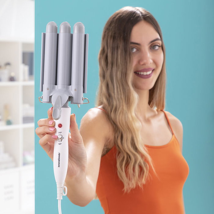 Rizador Moldeador Cerámico Triple Triler InnovaGoods Rizador Moldeador Cerámico Triple Triler InnovaGoods