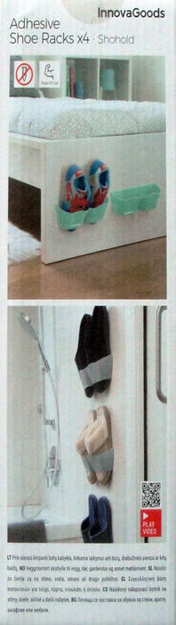 Zapateros Adhesivos Shohold InnovaGoods Pack de 4 uds