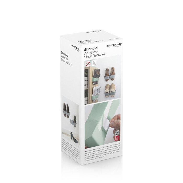 Inde Innovagoods Pack de 4 Organizadores de Calzado Adhesivos Shohold (16 Unidades) Inde Innovagoods Pack de 4 Organizadores de Calzado Adhesivos Shohold (16 Unidades)