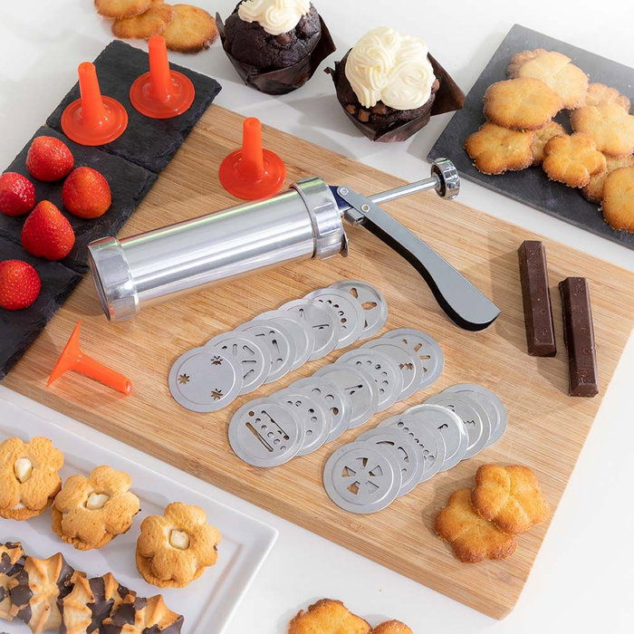 Máquina para Hacer Galletas y Manga Pastelera 2 en 1 Prekies InnovaGoods Máquina para Hacer Galletas y Manga Pastelera 2 en 1 Prekies InnovaGoods