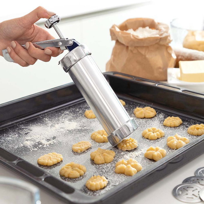 Máquina para Hacer Galletas y Manga Pastelera 2 en 1 Prekies InnovaGoods Máquina para Hacer Galletas y Manga Pastelera 2 en 1 Prekies InnovaGoods