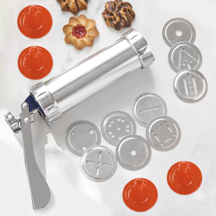 Innovagoods Máquina para hacer galletas y manga pastelera 2 en 1 Prekies