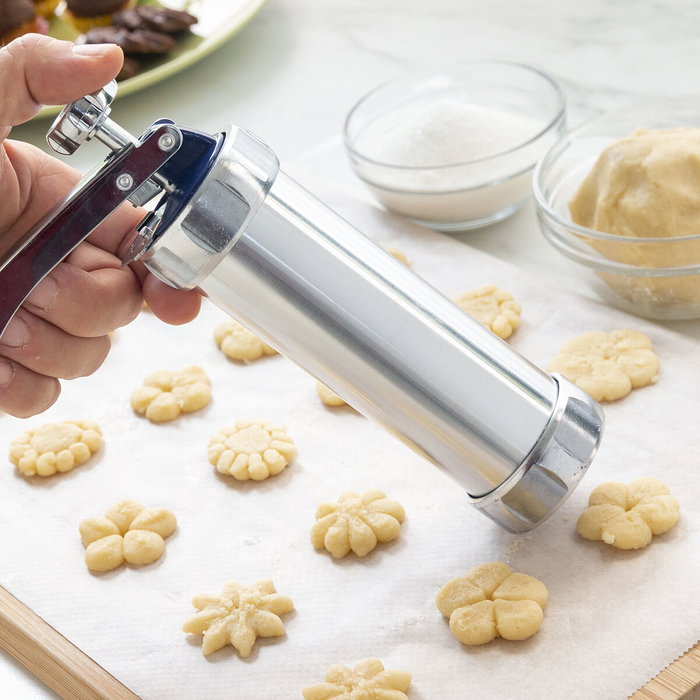 Innovagoods Máquina para hacer galletas y manga pastelera 2 en 1 Prekies