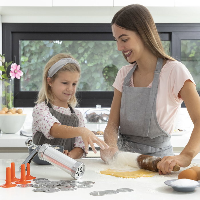 Innovagoods Máquina para hacer galletas y manga pastelera 2 en 1 Prekies