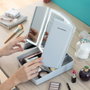 Inde Espejo Led Plegable con Organizador de Maquillaje, 20 cm x 25 cm x 7 cm (6 Unidades)