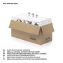 InnovaGoods Espejo LED Plegable con Organizador de Maquillaje 3 en 1 Panomir Blanco (Reacondicionado A)