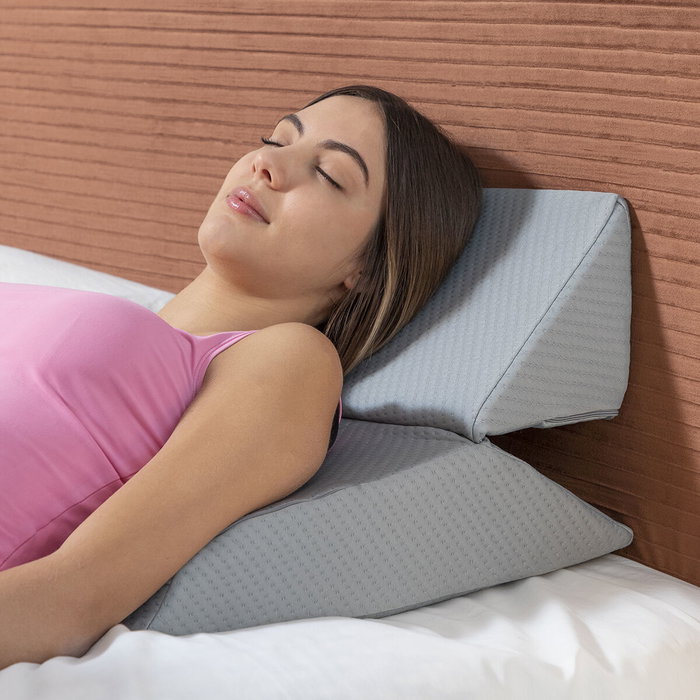 Inde Almohada Triangular Multiposición de Doble Cuña, 15 x 15 x 40 cm Inde Almohada Triangular Multiposición de Doble Cuña, 15 x 15 x 40 cm