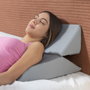 Inde Almohada Triangular Multiposición de Doble Cuña, 15 x 15 x 40 cm