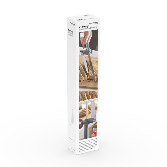Cuchillo de Pan con Guía de Corte Regulable Kutway InnovaGoods