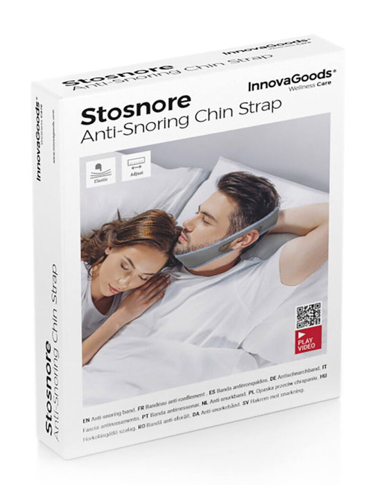 Inde Banda Antirronquidos Stosnore 11.5 cm Largo x 4 cm Ancho x 19 cm Alto (21 Unidades)