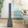 InnovaGoods Bloho Ventilador sin Aspas con Filtro Purificador y Mando a Distancia Gris