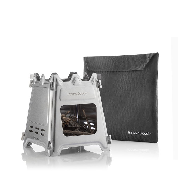 Hornillo de Acero Desmontable para Acampada Flamet InnovaGoods Hornillo de Acero Desmontable para Acampada Flamet InnovaGoods