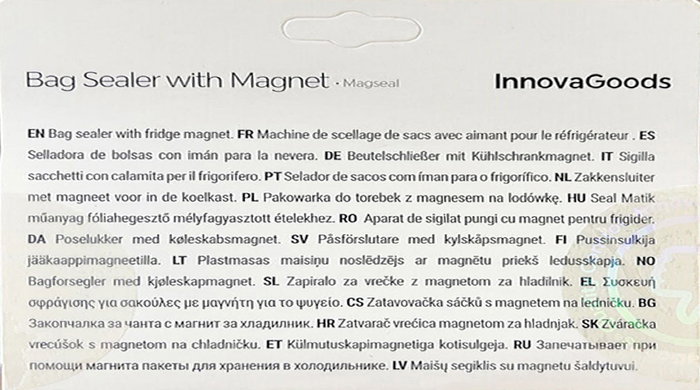 Inde Magseal Selladora de Bolsas con Imán para Nevera, Dimensiones 10.6 x 8.1 x 5.6 cm (20 Unidades) Inde Magseal Selladora de Bolsas con Imán para Nevera, Dimensiones 10.6 x 8.1 x 5.6 cm (20 Unidades)