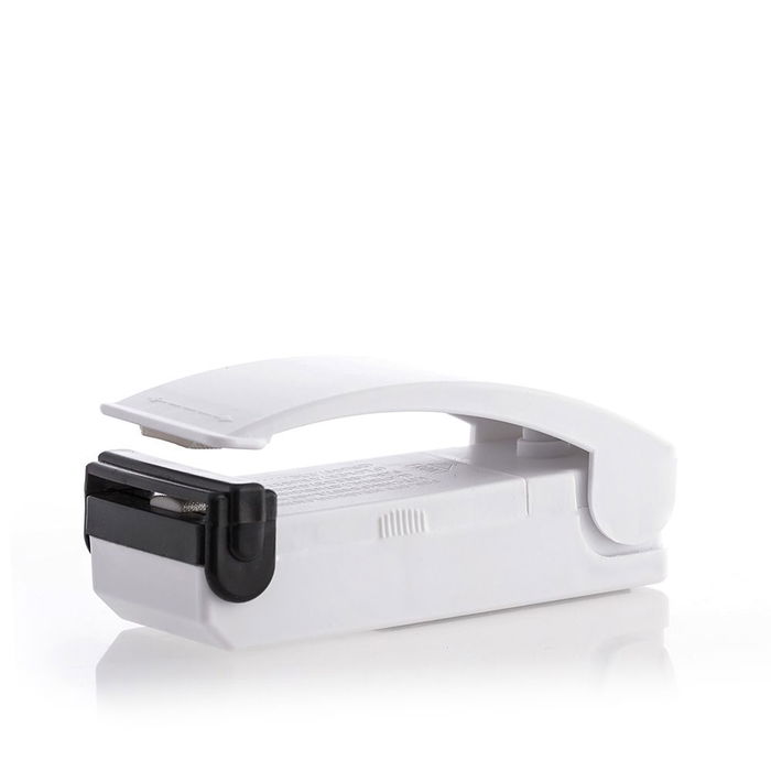 Innovagoods Selladora de Bolsas con Imán para Nevera, Cierre Hermético de Alimentos, Ligera y Portátil, Funciona a Pilas