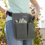 Inde Banco de Jardinería Plegable con Bolsa para Herramientas - Color Negro