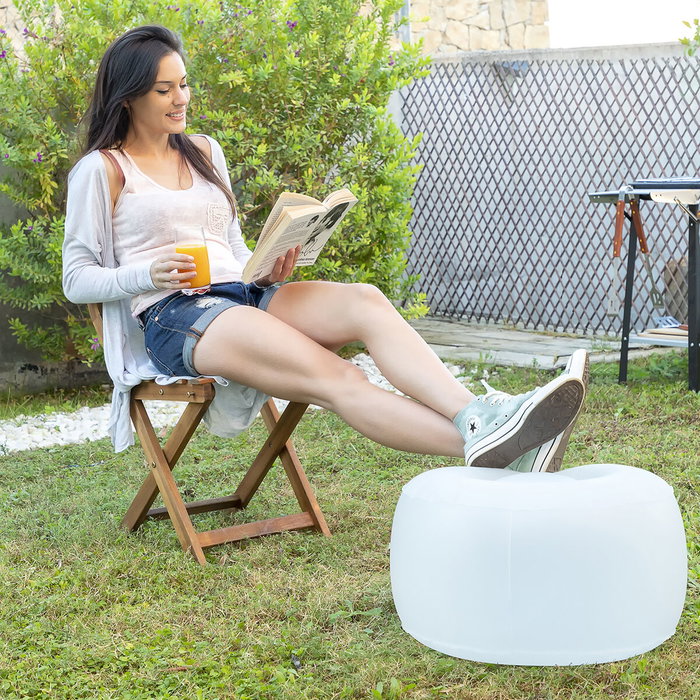 Innovagoods Pulight Asiento Hinchable con Luz LED Multicolor