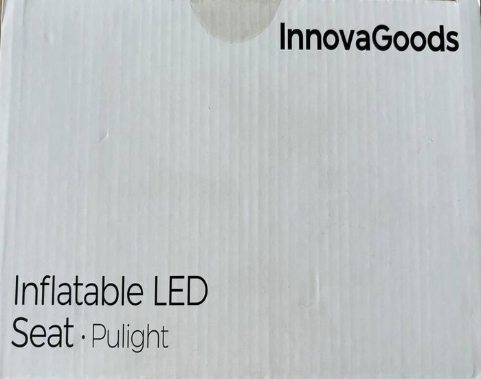 Innovagoods Pulight Asiento Hinchable con Luz LED Multicolor