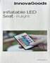 Innovagoods Pulight Asiento Hinchable con Luz LED Multicolor