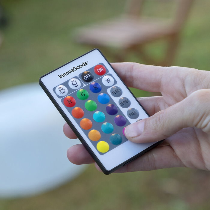 Innovagoods Pulight Asiento Hinchable con Luz LED Multicolor