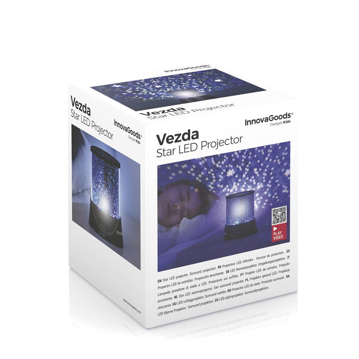 Inde Proyector Led Estrellas Vezda 11 cm (ancho) x 12 cm (alto) x 11 cm (largo) (24 Unidades)