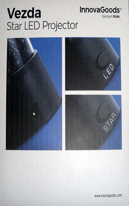 Inde Proyector Led Estrellas Vezda 11 cm (ancho) x 12 cm (alto) x 11 cm (largo) (24 Unidades)