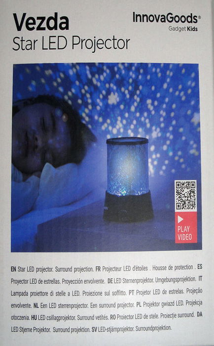 Inde Proyector Led Estrellas Vezda 11 cm (ancho) x 12 cm (alto) x 11 cm (largo) (24 Unidades)