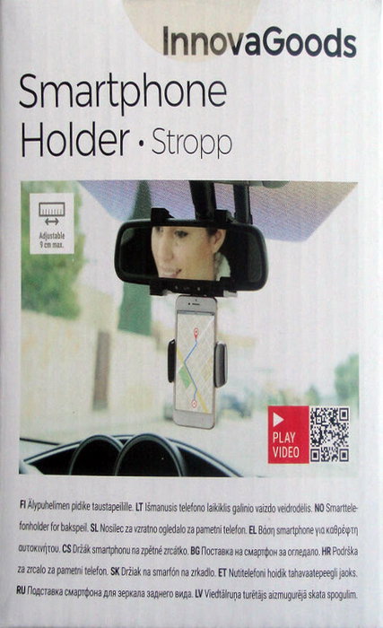 Inde Soporte de Smartphone para Espejo Retrovisor - 7 x 10 x 10 cm (16 Unidades)