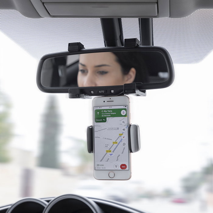 Inde Soporte de Smartphone para Espejo Retrovisor - 7 x 10 x 10 cm (16 Unidades)