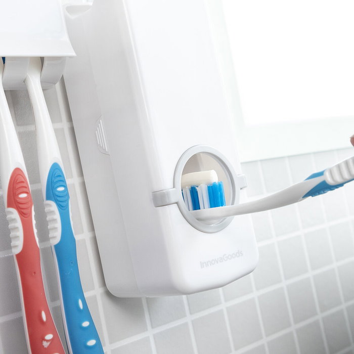 Innovagoods Dispensador de Pasta Dental con Soporte para Cepillo Innovagoods Dispensador de Pasta Dental con Soporte para Cepillo